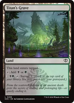 MtG Titan's Grave L 0266 Secrets of Strixhaven Regular land - Image 1