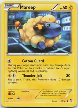 Mareep 38/124 Common Dragons Exalted Pokemon Near Mint - Image 1