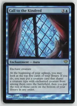 Call to the Kindred Lightly Played Foil Dark Ascension Magic: The Gathering - Image 1