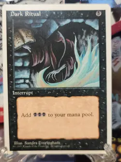 Dark Ritual Magic MTG 4th Edition NM X1 Orginal Owner - Image 1