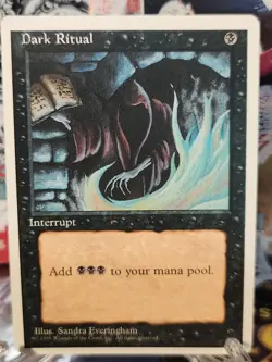 Dark Ritual Magic MTG 4th Edition NM X1 Orginal Owner - Image 2