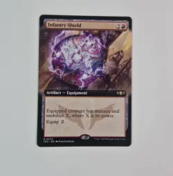Infantry Shield - Extended Art Non-Foil MTG- Commander: Tarkir: Dragonstorm - NM - Image 1