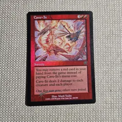 Wizards of the Coast MTG Cave-In #180/350 English Foil Red Sorcery MINT - Image 1