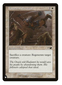 MTG - 1 x Fanatical Devotion - Enchantment - The List: Nemesis (NEM) - M/NM - Image 1