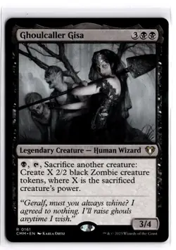 Ghoulcaller Gisa 161 Rare Commander Masters Magic: The Gathering Near Mint - Image 1
