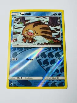 Pokemon TCG Swinub Crimson Invasion 19/111 Reverse Holo Common NM - Image 1