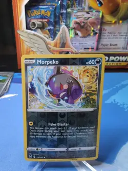 POKEMON Card - Morpeko 116/195 - Reverse Holo - Silver Tempest - NM - Image 1