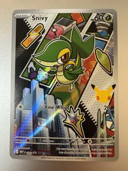 Pokemon Snivy Mega Evolution Promo #049 Promo Full Art Holo Near Mint - Image 1