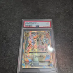 2016 POKEMON XY EVOLUTIONS #101 FULL ART/M CHARIZARD EX PSA 9 - Image 1