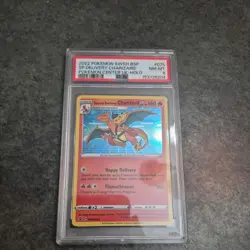 2022 Pokemon Special Delivery Charizard Pikachu Center UK Holo 075 NM MT PSA 8 - Image 1