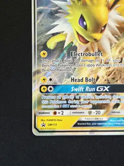 Jolteon GX SM173 Sun & Moon Special Collection Box Promo Art Rare Pokemon NM - Image 5