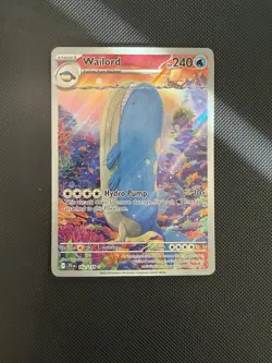 Pokemon TCG Wailord 162/159 Sv09: Journey Together Holo 240HP Eng - Image 1