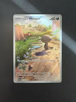 Pokemon TCG Paldean Wooper 102/094 Me02: Phantasmal Flames IR Holo 60HP Eng 2025 - Image 1