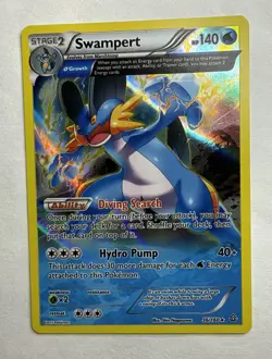 Pokemon Swampert XY Primal Clash 36/160 Holo Rare Reverse Holo Alpha Growth 140… - Image 1