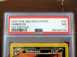 2001 Pokemon Umbreon #32/75 - Neo Discovery Set - PSA 7! - Image 3