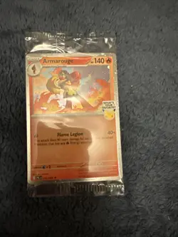 Pokemon Armarouge Best Buy Promo 012/084 Pitch Black Sealed What's Your Favorite - Image 1