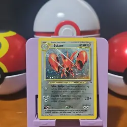 Pokemon TCG Scizor 10/75 Neo Discovery Unlimited Holo Rare LP - Image 1