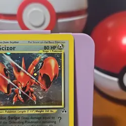 Pokemon TCG Scizor 10/75 Neo Discovery Unlimited Holo Rare LP - Image 2