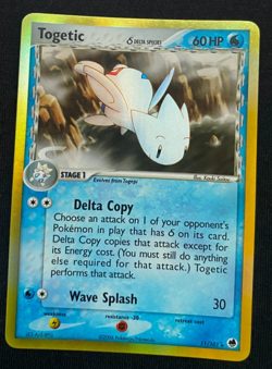 Togetic 11/101 EX Dragon Frontiers Stamped Reverse Holo Pokemon NM/LP - Image 1