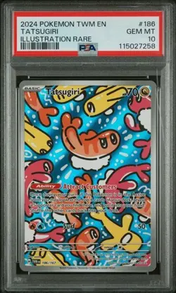 Pokemon Twm En-Twilight Masquerade 186 Tatsugiri PSA 10 GEM MINT - Image 1