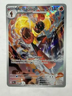Pokemon TCG Pitch Black Armarouge 86/84 Full Art English Illustration Rare - Image 1
