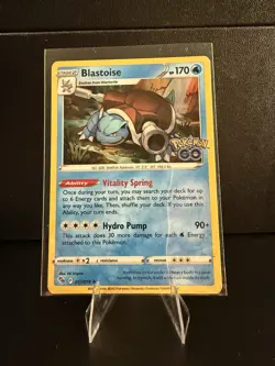 Blastoise 017/078 Holo Rare Pokemon GO Pokemon TCG LP - Image 1