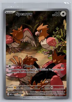 Spearow 151/132 Illustration Rare Mega Evolution Pokemon Holo Near Mint - Image 1