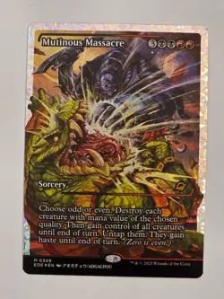 Mutinous Massacre M0389 (Showcase) (Fracture Foil) Edge of Eternities MTG NM - Image 1
