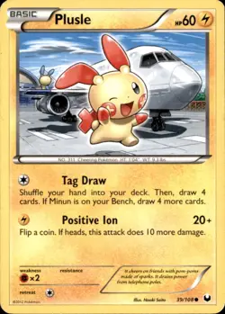 Plusle 39/108 Common Dark Explorers Pokemon Near Mint - Image 1