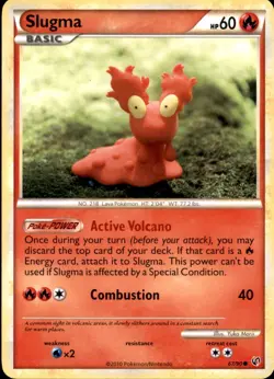 Slugma 67/90 Common HGSS Undaunted Pokemon Near Mint - Image 1