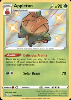 Appletun SV014/SV122 Shiny Rare Shining Fates Shiny Vault Pokemon Holo Near Mint - Image 1