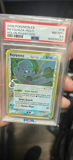 Rayquaza Delta Species 16/110 EX Holon Phantoms Holo Rare PSA 8.5 (2006) Pop 10 - Image 3