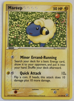 Pokemon TCG Mareep EX Team Rocket Returns 67/109 Non-Holo - Image 1
