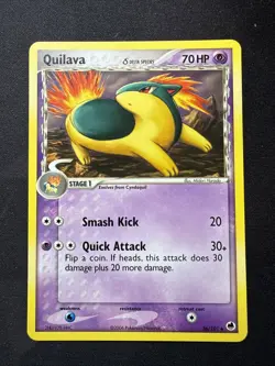 Pokemon TCG Quilava (Delta Species) EX Dragon Frontiers 36/101 Regular Uncommon - Image 1