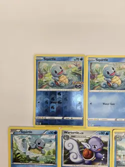 Lot of 10 Squirtle Wartortle Blastoise Various Pokemon Collection Reverse Holo - Image 3