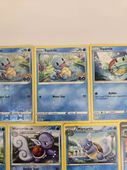 Lot of 10 Squirtle Wartortle Blastoise Various Pokemon Collection Reverse Holo - Image 4