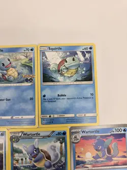 Lot of 10 Squirtle Wartortle Blastoise Various Pokemon Collection Reverse Holo - Image 5