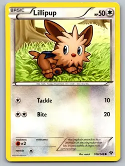Lillipup 108/146 Common XY Pokemon Lightly Played - Image 1