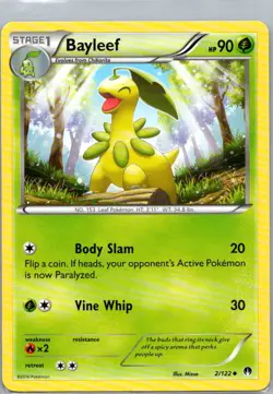 Pokemon TCG Bayleef 2/122 BREAKpoint NM - Image 1
