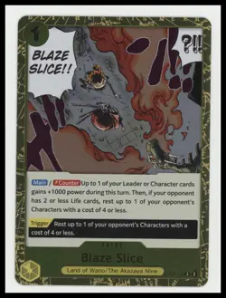 Blaze Slice #OP07-116 500 Years in the Future - One Piece CCG - Image 1