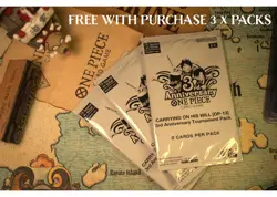One Piece SABO 3RD ANNIVERSARY EVENT PROMO WINNER BGS 10 +3 PACKS - Image 2