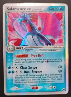 Salamence ex (Delta Species) 98/101 Dragon Frontiers Holo HP (heavily played) - Image 1