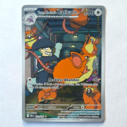 The Pokemon Company Team Rocket's Raticate 202/182 Sv10 IR Holo ENG 2025 90HP - Image 1