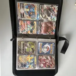 Pokemon card binder with cards. All cards are 100% authentic. BINDER INCLUDED - Image 2