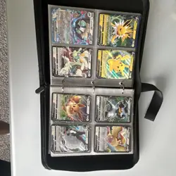 Pokemon card binder with cards. All cards are 100% authentic. BINDER INCLUDED - Image 5