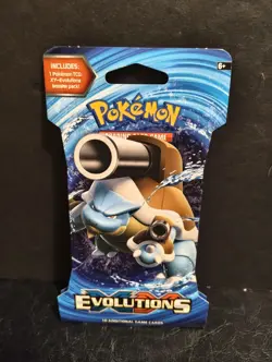 Pokemon TCG XY Evolutions Sleeved Booster Blister Pack New 10 Cards Blastoise - Image 1