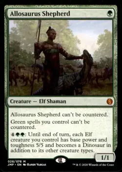 1x Allosaurus Shepherd Jumpstart Regular MTG Card 028 Magic: The Gathering - Image 1