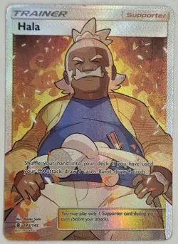 Hala Guardians Rising Full Art Holo Rare 143/145 Pokemon Card TCG 2017 - Image 1