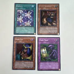 Konami Yu-Gi-Oh! TCG 1st Edition MRD 4-card Lot Dark Elf Fake Trap Etc - Image 1