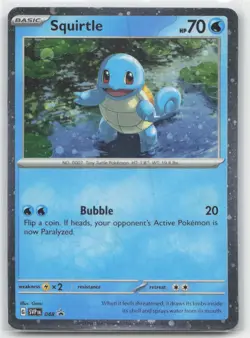 Squirtle - (Cosmos Holo) Holo SV: Scarlet & Violet Promo Cards 048 NM - Image 1